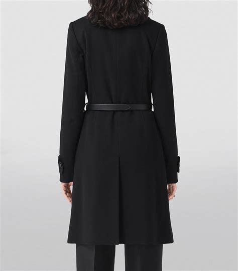 burberry double breasted wool coat|burberry black wool coat women's.